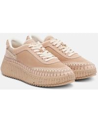 Chloé - Nama Suede Platform Sneakers - Lyst