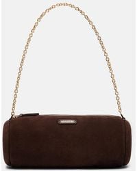 Aquazzura - Hoop Mini Suede Shoulder Bag - Lyst