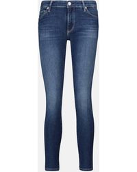 AG Jeans - Legging Ankle Mid-rise Skinny Jeans - Lyst