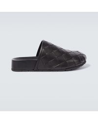 Bottega Veneta - Reggie Intrecciato Leather Slippers - Lyst