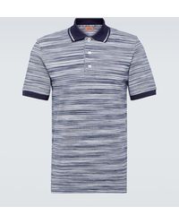 Missoni - Striped Cotton Polo Shirt - Lyst
