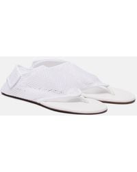 Alaïa - Flex Mesh Thong Sandals - Lyst