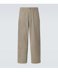 A.PRESSE - Vintage Cotton Straight Pants - Lyst