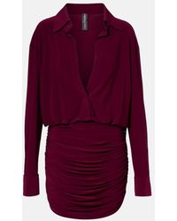 Norma Kamali - Minikleid Aus Satin - Lyst
