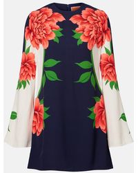La DoubleJ - Supremes Printed Satin Minidress - Lyst