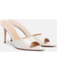 Gianvito Rossi - Elle 85 Patent Leather Mules - Lyst