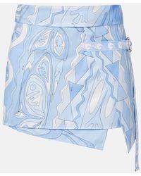 PUCCI - Angoli Cotton Wrap Skirt - Lyst
