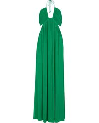 STAUD Kanha Reversible Maxi Dress - Green