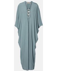 Adriana Degreas - Ring-Detail Draped Kaftan - Lyst