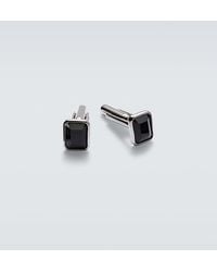 Mateo - Sterling Cufflinks With Onyx - Lyst