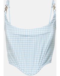 Versace - Top Corse Contrasto Medusa '95 De Lana Virgen - Lyst