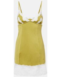 Chloé - Lace-Trimmed Slip Dress - Lyst