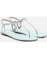 Aquazzura - Almost Bare Leather Thong Sandals - Lyst