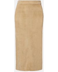 Stouls - Taylor Suede Pencil Skirt - Lyst