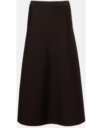 Gabriela Hearst - Wool, Silk, And Cashmere Midi Skirt - Lyst