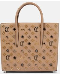 Christian Louboutin - Paloma Medium Embellished Leather Tote Bag - Lyst