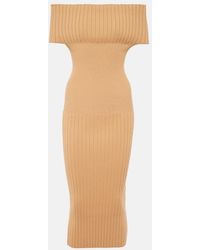Sportmax - Off-Shoulder Midi Dress - Lyst