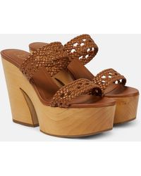 Malone Souliers - Pamela Leather Platform Sandals - Lyst