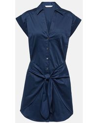 Veronica Beard - Aimee Cotton-blend Shirt Dress - Lyst