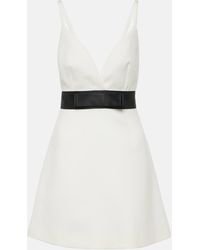 Dolce & Gabbana - Wool And Silk-blend Minidress - Lyst