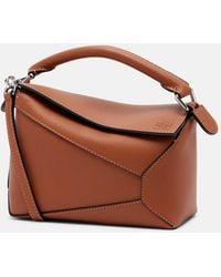 Loewe - Puzzle Edge Mini Leather Top-Handle Bag - Lyst