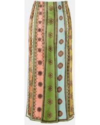 ALÉMAIS - Contina Printed Jacquard Maxi Skirt - Lyst