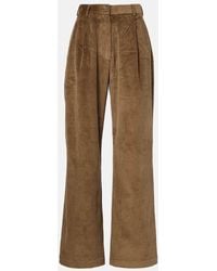 Frankie Shop - Norstrand Cotton Corduroy Straight Pants - Lyst