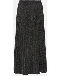 JOSEPH - Jupe Midi En Maille Cotelee - Lyst