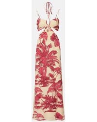 Johanna Ortiz - Printed Silk Maxi Dress - Lyst