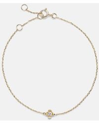 STONE AND STRAND - Clover 14Kt Bracelet With Diamonds - Lyst