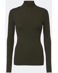 Victoria Beckham - Ribbed-Knit Wool-Blend Sweater - Lyst