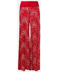 Alexandra Miro - Paloma Lace Wide-Leg Pants - Lyst