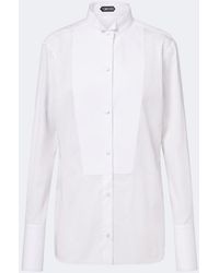 Tom Ford - Cotton Twill Tuxedo Shirt - Lyst
