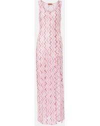 Missoni - Zig Zag Lame Maxi Dress - Lyst