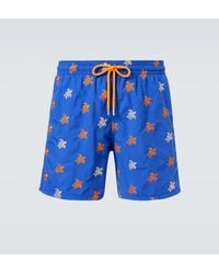 Vilebrequin - Mistral Embroidered Swim Trunks - Lyst