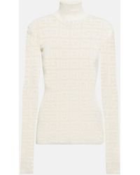 Givenchy - 4g Jacquard Mockneck Sweater - Lyst