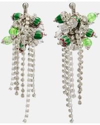 Dries Van Noten - Crystal-Embellished Drop Earrings - Lyst