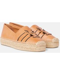 Tory Burch - Espadrilles Ines Aus Leder - Lyst