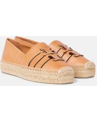 Tory Burch - Leather Espadrilles Ines - Lyst