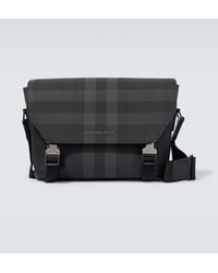 Burberry - Borsa a tracolla Charcoal Check - Lyst
