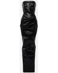 Rick Owens - Vestido De Fiesta De Denim Con Bustier - Lyst