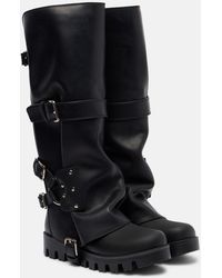 Dolce & Gabbana - Leather Biker Boots - Lyst