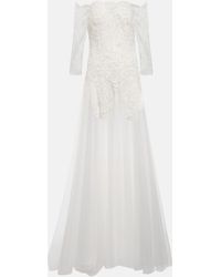 Costarellos - Bridal Loukia Off-shoulder Tulle Gown - Lyst
