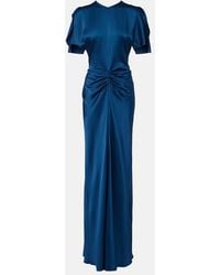 Victoria Beckham - Isabella Gathered Satin Gown - Lyst