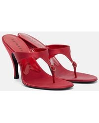 Herbert Levine - Kiss And Tell Embellished Satin Thong Sandals - Lyst