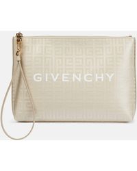 Givenchy - Logo Coated Canvas Pouch - Lyst