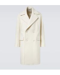 Dries Van Noten - Double-Breasted Wool And Cotton Coat - Lyst