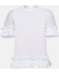 Noir Kei Ninomiya - Sheer Tulle Top - Lyst