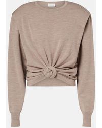 Magda Butrym - Knot-Detail Wool Sweater - Lyst