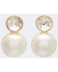Carolina Herrera - Crystal-Embellished Earrings - Lyst
